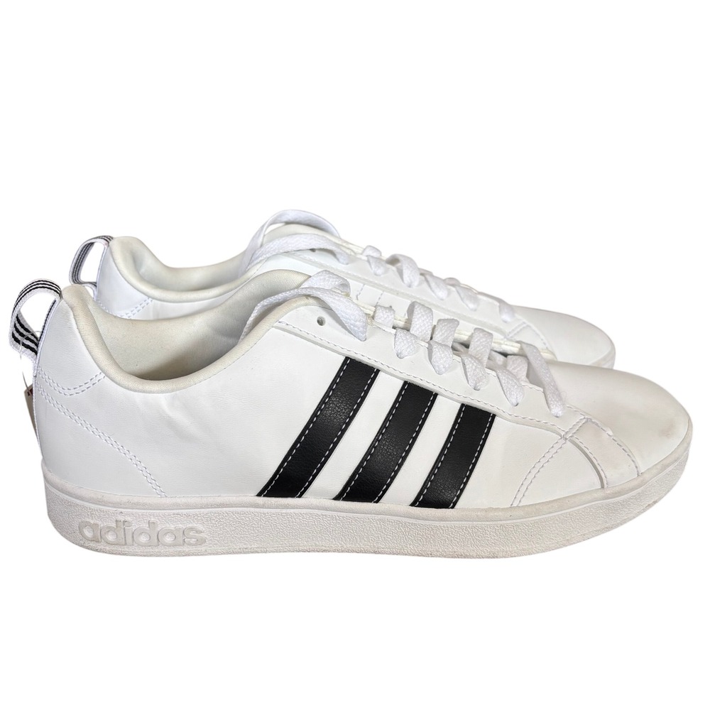 Adidas VS Advantage Sneakers Men's Sz 8‎ white Black Casual